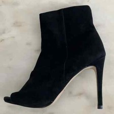Steve Madden – US/8.5 – Stivaletti open toe in pelle scamosciata nero