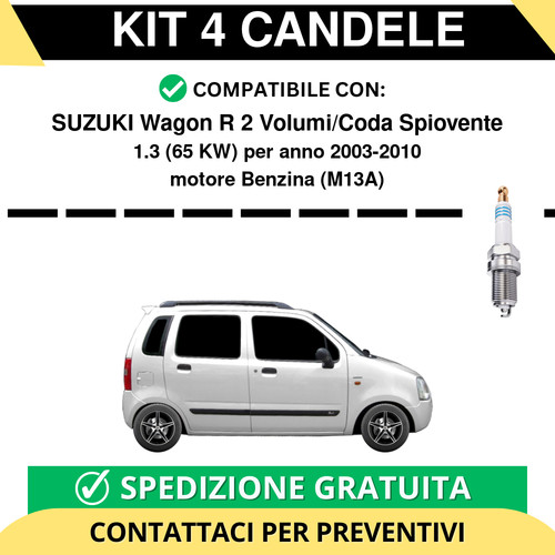 Kit candele per suzuki - candele,