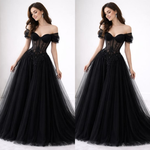 Abiti sposa gotici neri - abiti,