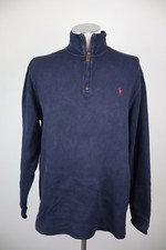 POLO RALPH LAUREN FELPA UOMO TG L MAN SWEATSHIRT COTONE CASUAL VINTAGE LOGO