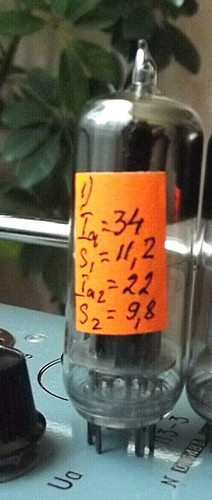 Testato doppio triodo 6n6p - testato.,