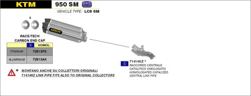 Kit scarico marmitta omologato - kit,