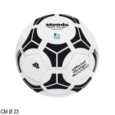 PALLONE PALLA DA CALCIO HOT PLAY GOMMA BIO DIAM. CM 23 ART.10479 BIANCO NERO