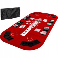 Tavolo da poker rosso 160x80