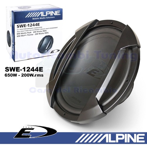 Subwoofer alpine swe 1244e - subwoofer,