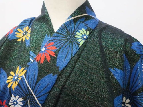 Kimono giapponese yukata verde - yukata,
