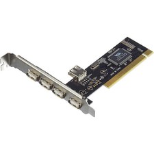 Scheda Pci 4+1 Espansore Porte Porta Usb 2.0 Computer Fisso Desktop Windows Mac_