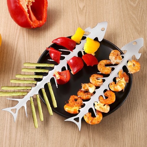 Fishbone style for bbq rack - fishbone,