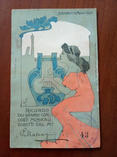 Cartolina bologna illustrata - cartolina,
