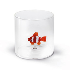 Bicchiere Vetro  Con Deco