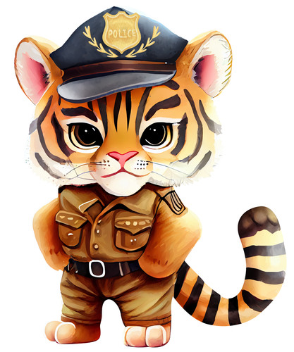 Adesivi auto animali polizia - 3,