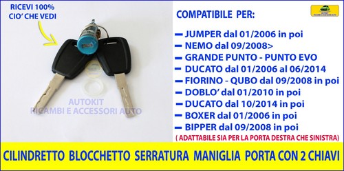 Cilindretto porta compatibile - cilindretto,