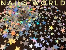 S8. Mix Silver STAR Nail Art