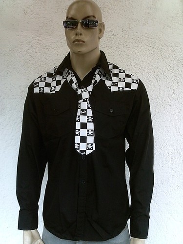 Polo unbranded hot punk skull - polo,