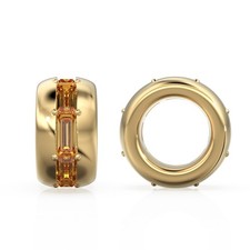 Baguette Charm Citrino