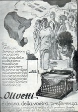 Pubblicita 1927 olivetti 20 - m,