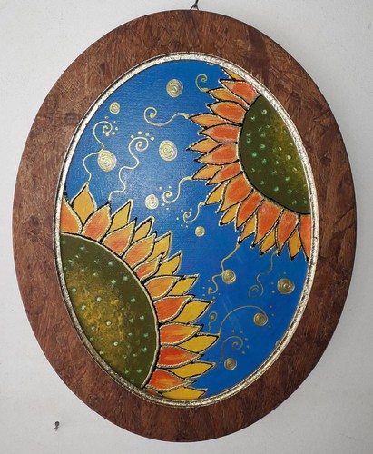 Girasole quadro dipinto a - dipinto,