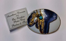 SPILLA VINTAGE DECORATA A MANO