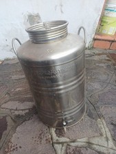 contenitore per olio in acciaio inox con rubinetto