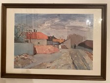 Stampa quadro Tecnica Acquerello MACEO CASADEI Paesaggio.