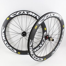 Set ruote bici da strada 700C full carbon freno a disco tubolare clincher cerchi tubeless 