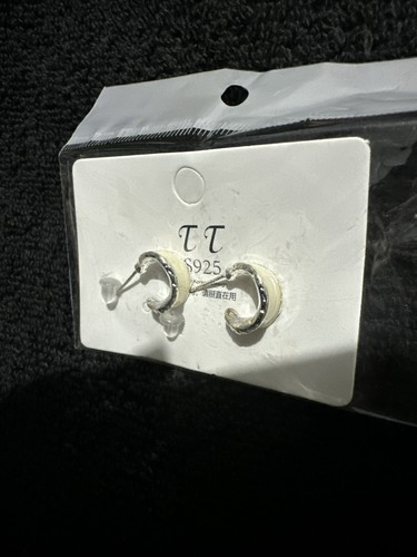 Orecchini perno bianco - orecchini, a
