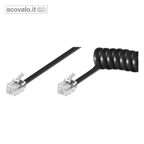 Cavo spirale telefonico rj10 - cavo,