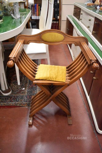 Sedia savonarola legno - sedia,