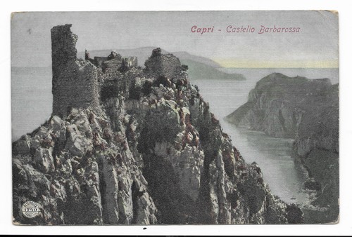 Cartolina capri castello - cartolina,