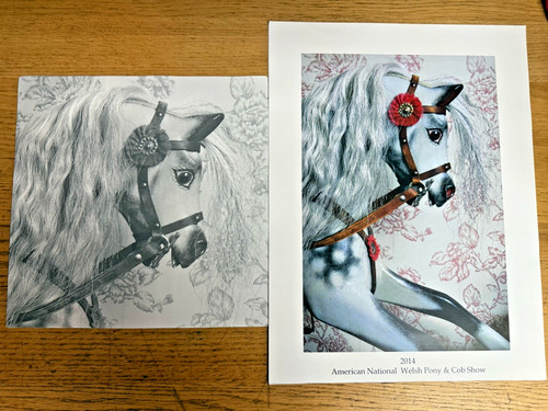 Rocking horse print - rocking, from