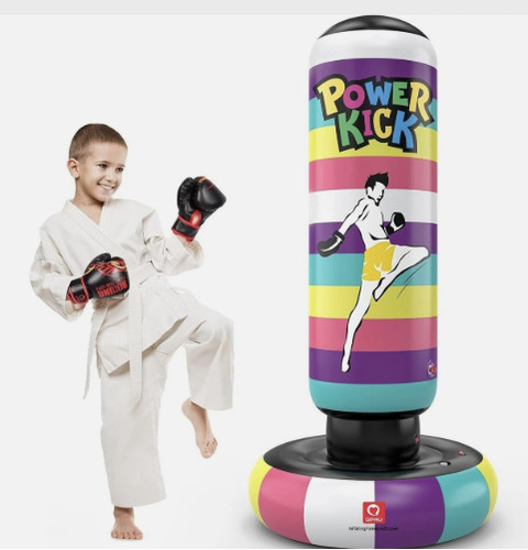 Qpau sacco boxe gonfiabile - sacco,