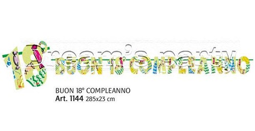 Festone buon compleanno - buon, 18