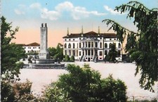 CARTOLINA NOVENTA VICENTINA MUNICIPIO FOTO LORIS VIAGGIATA 1955