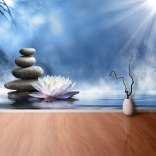 Non woven Wall Mural Photo Wallpaper Poster Picture Image Zen stones