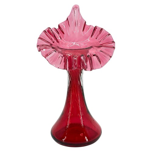Fenton cranberry glass jack - fenton,