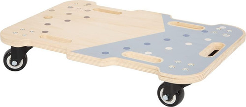Tavola con rotelle legno - con,