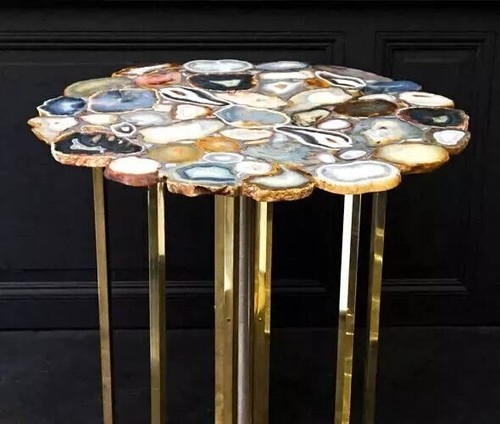 Multi stone round agate - 12",