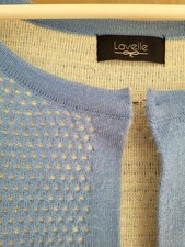 Giacca LAVELLE (HSE24), taglia 38, azzurro chiaro, motivo traforato sotto