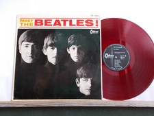 THE BEATLES MEET  vinyle ROUGE
