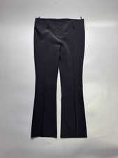Pantalone donna Prada vintage bootcut svasato nylon taglia IT 42 (Y1112)