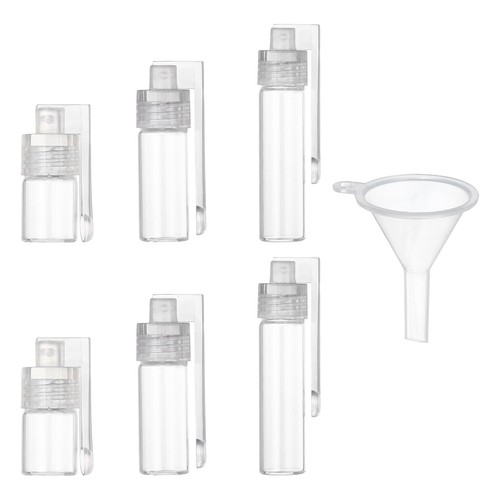 6pcs spice jars glass - 6pcs,
