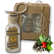 Karlsbader Becherovka liquore alle erbe artigianale vintage bottiglia di vetro ornamento