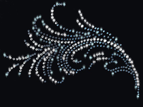 23x16 strass ornamento - xl,