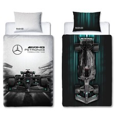 Copripiumino Singolo Mercedes Petronas Formula 1 Auto Trapuntino Reversibile
