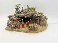 Presepe Artigianale in Sughero – Natività nella Grotta con Re Magi