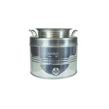 Fusto inox per olio graffato -
