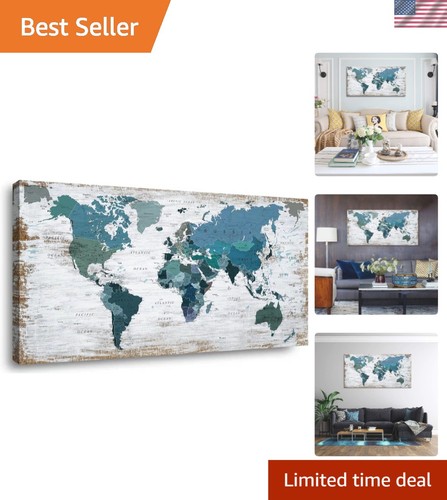 Tela mappa del mondo - , 20x40