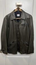 Giacca doppia zip in pelle di