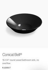 Campana conica kohler nera - campana,