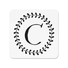 Lettera corona floreale - c,